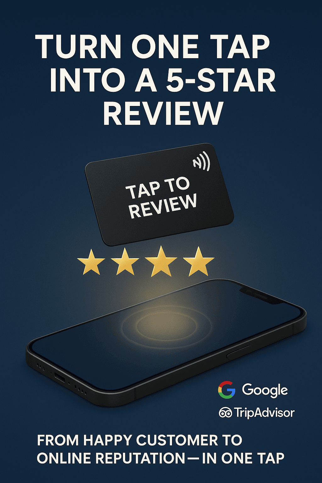How NFC Review Cards Can Help You Get 5-Star Ratings on Google & TripAdvisor